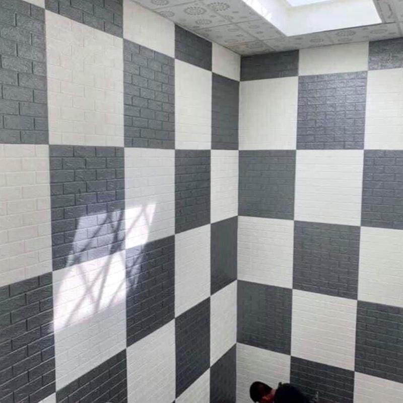  Combo 100 Tấm Xốp Dán Tường Vân Gạch 3D – Khổ 70x40cm – Dày Dặn Sẵn Keo Chắc Dán Trang Trí Phòng Ngủ   Nhà Trọ 