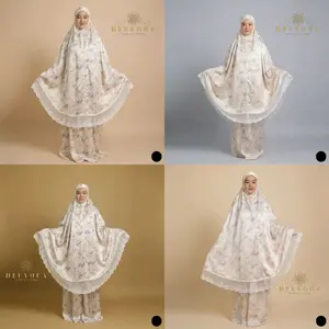 DEENOVA - Mukena Dewasa 2in1 Armany Silk Premium  Motif Pita Varian Warna