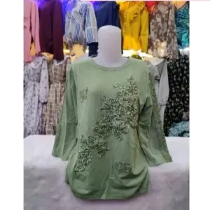 atasan wanita kekinian terbaru/ATASAN WANITA TERBARU BORDIR viral 2024 terbaru termurah Baju Top Polo Cantik Nyaman