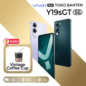 VIVO Y19s GT 5G  -  Mediatek Dimensity 6300, Layar LCD 6,47", Baterai Bluevolt 5500mAh , IP 64 Tahan Banting dan Tahan Percikan Air SGS Military Grade, NFC Multifungsi, AI Erase Garansi Resmi vivostore.indonesia hp 1 juta