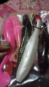 Product Review of Umpan SOFTLURE 8cm isi 6pcs 8cm Bonus Bkk 2/0 3pcs Lure +Propeller from 𝓜** 𝓜**𝓸 0