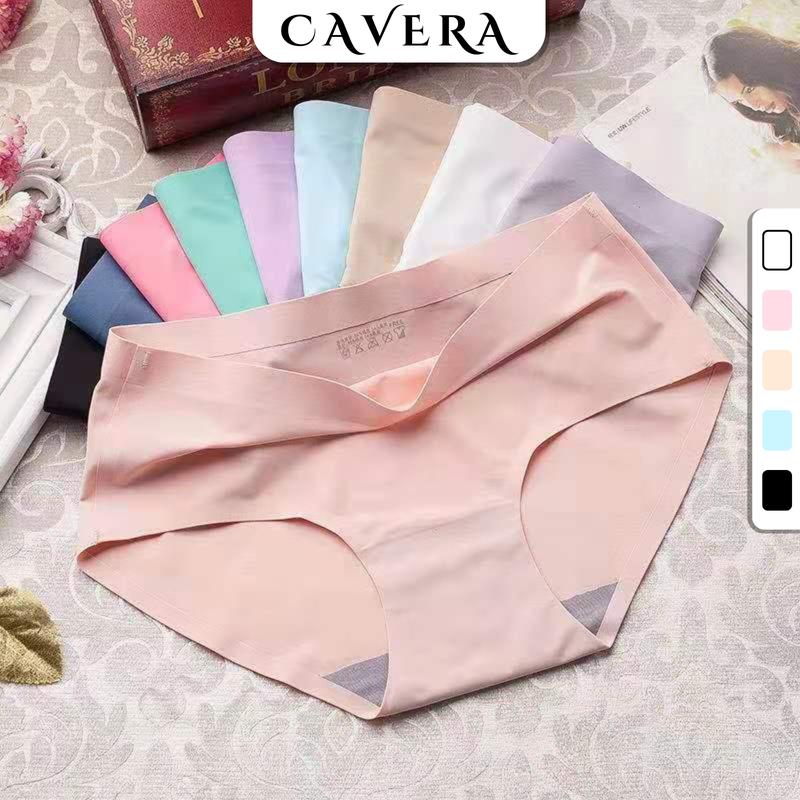 Set 5 Quần lót nữ đúc su CAVERA mịn màng quần chip nữ thun lạnh cao cấp co dãn đáy kháng khuẩn mát mẻ Women -- VNL840