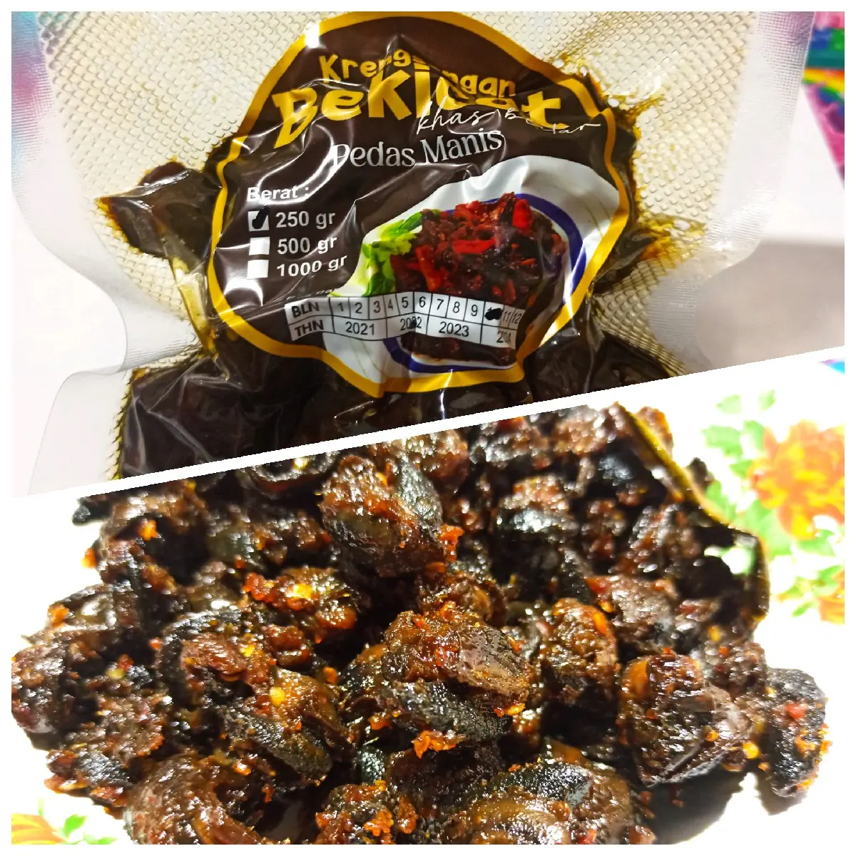 Rica dan krengsengan bekicot asli blitar siap makan 1kg