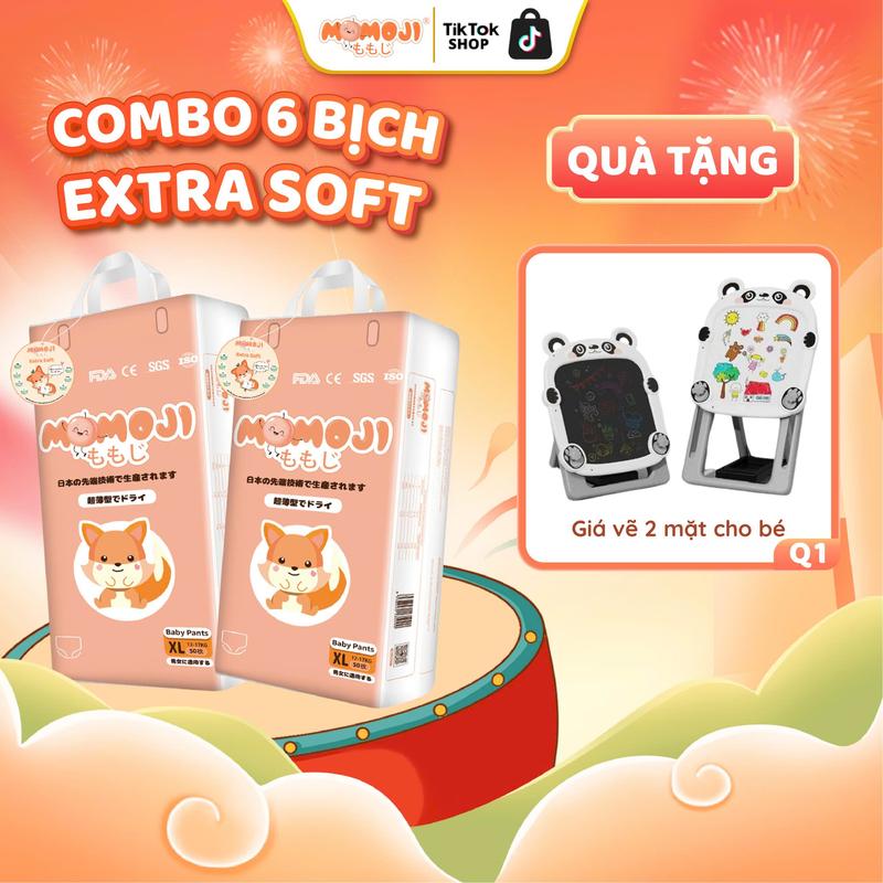 MJ16 COMBO 6 BỊCH BỈM MOMOJI MỀM MỊN MỎNG THOÁNG CHO BÉ