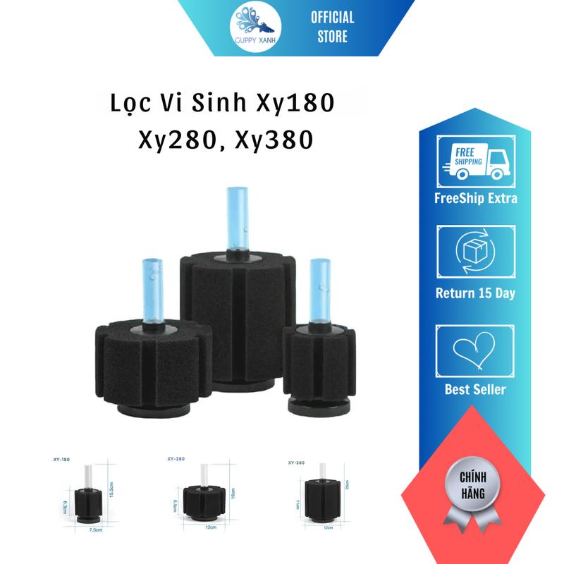 Lọc Sủi Vi Sinh Bio XY180 XY280 XY380 Cho Hồ Cá Cảnh - Guppy Xanh