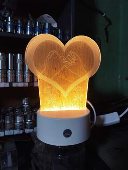 Product Review of Lampu Tidur LED Akrilik 3D Baru malam（ hangat）Steker + sakelar / lampu kamar aesthetic / Lampu tidur aesthetic bentuk lucu/ hadiah anak-anak lampu malam berubah warna / lampu murah / hadiah ulang tahun / hadiah pernikahan/promo elektronik termurah Akrilik from A**d ** 0