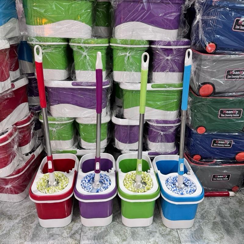BỘ THÙNG LAU NHÀ VUÔNG 360 ĐỘ THÔNG MINH SIÊU BỀN CHẤT LƯỢNG