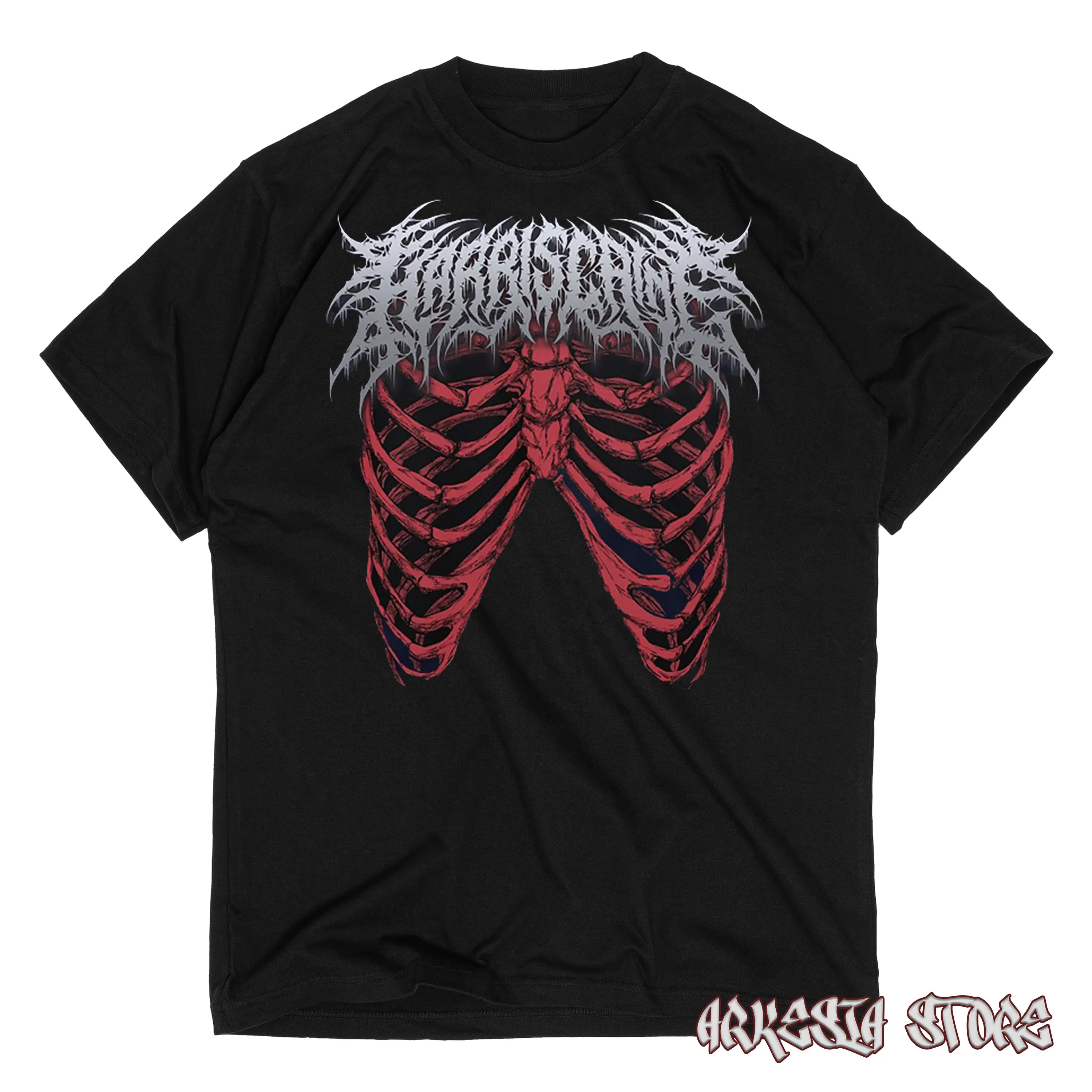Baju Kaos Harris Caine Vol 1 T-Shirt "Caine's Ribcage" Premium 24s Cotton Combed Free Sticker
