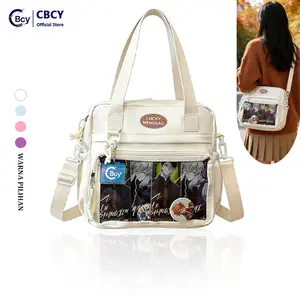 CBCY Tas 3in1 Korean Anti Air untuk Musim Masuk Sekolah Desain Lucu Praktis Tangan Selempang Ransel Tali Bahu Dilepas Gratis Pemegang Klem Backpack