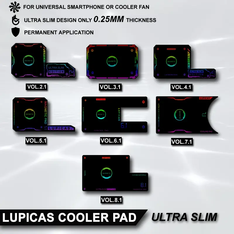 LUPICAS COOLING PAD HEATSINK TEMPEL  PENDINGIN SMARTPHONE MAGNETIC ULTRA SLIM SUPER TIPIS
