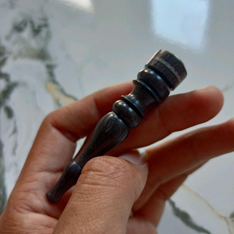 Onn Ciee Kayu Bertuah Galih Kelor Hitam Asli Motif Bubut Profil Panjang 7cm 2