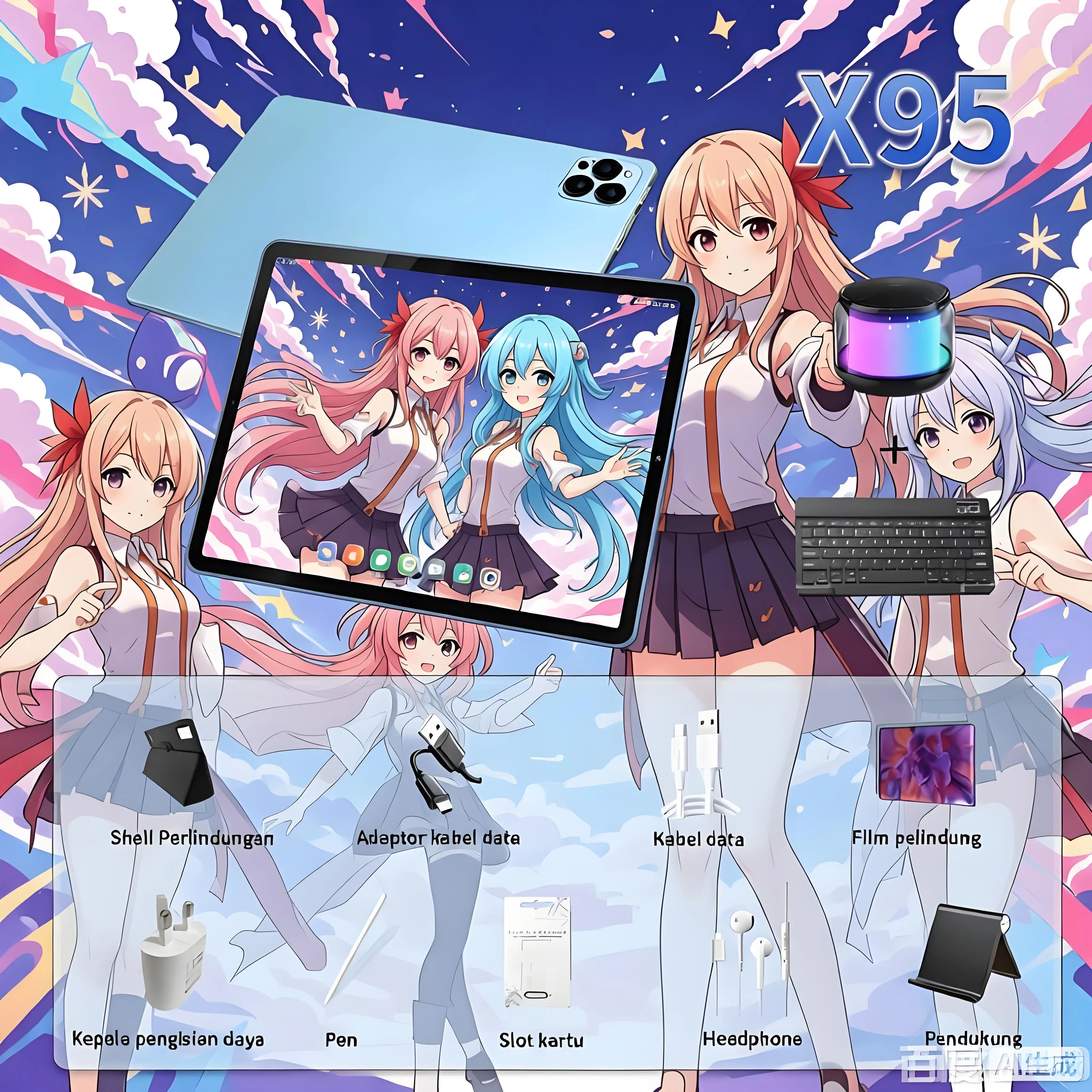 BLUE+Keyboard+speaker