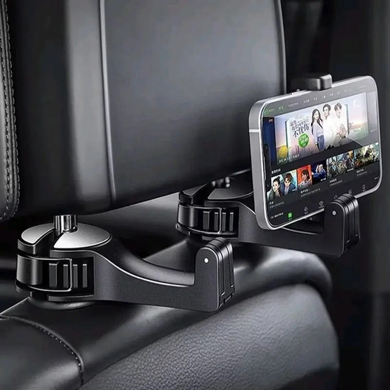 Holder HP Jok Mobil Car Back Seat Hook Jepit Mobil Multifungsi Holder dengan Desain Ergonomis dan Kuat untuk Keamanan Optimal