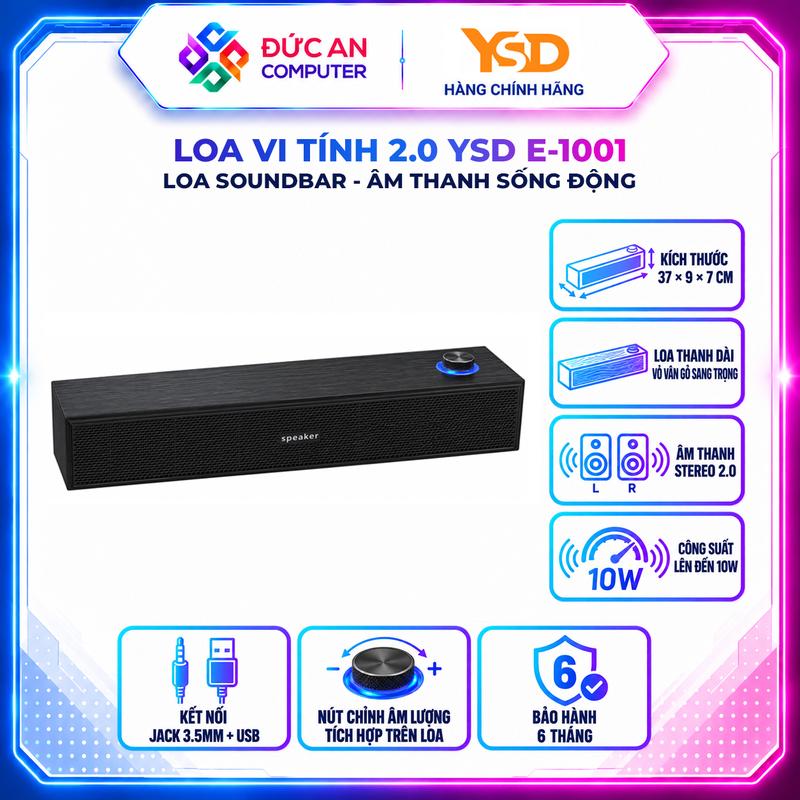 Loa Thanh Soundbar YSD E-1001 (Màu Đen)