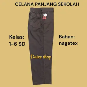 Celana panjang pramuka sekolah SD-MI usia 6-13 tahun celana panjang coklat sekolah