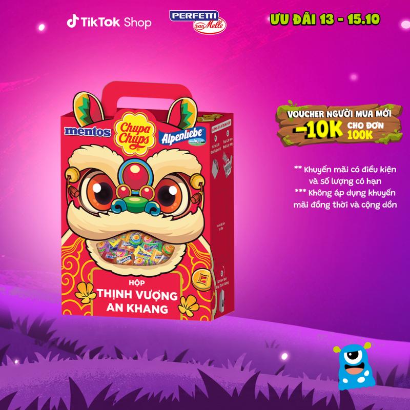 [TẾT 2027] HỘP QUÀ TẾT THỊNH VƯỢNG – HỖN HỢP KẸO ALPENLIEBE, MENTOS & CHUPA CHUPS