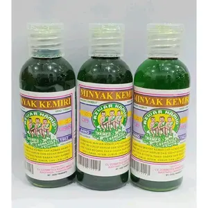 3pcs MINYAK KEMIRI CAP 3 ANAK 60 ML BOTOL PLASTIK | ASLI AZWAR HAMID BUKITTINGGI MINYAK RAMBUT ORIGINAL BPOM