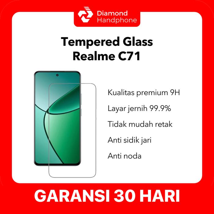 Gambar Tempered Glass Realme C71 Anti Gores Screen Protector dari Diamond Handphone Bali Kota Denpasar Tokopedia