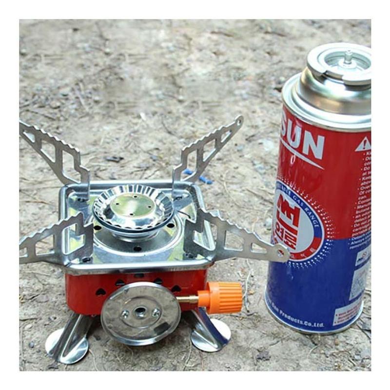 Bếp ga du lịch mini [ TẶNG DÂY DẪN GAS ] dã ngoại gấp gọn đa năng tiện lợi 5