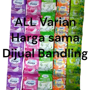 Paket Bundling 50pcs (5 Renceng) Pembalut Wanita protex/charm/softex daun sirih|Pilih Varian/Mix