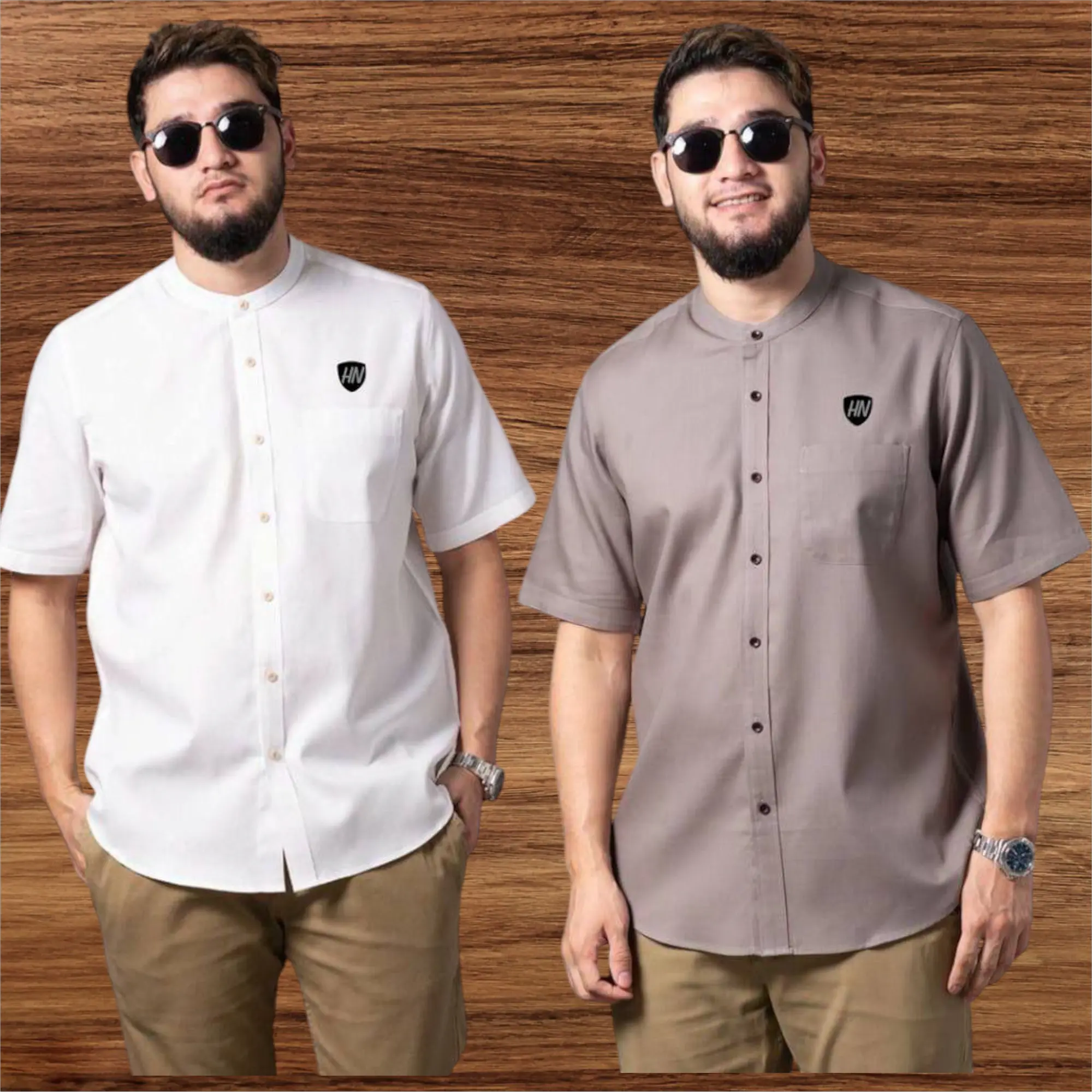 50 RIBU DAPAT 2 BAJU KOKO KURTA POLOS DEWASA LENGAN PENDEK MUSLIM PRIA BAHAN ADEM NYAMAN DIPAKAI Katun