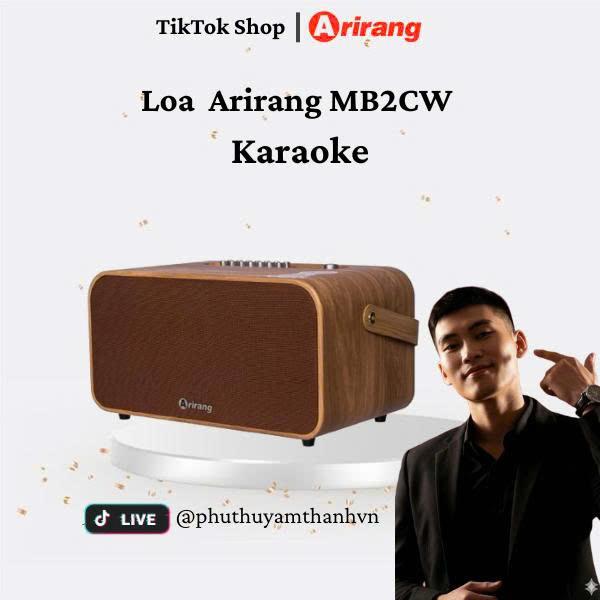Bộ loa di động Arirang MB2CW màu Nature/Matelic - Công suất PMPO 800W