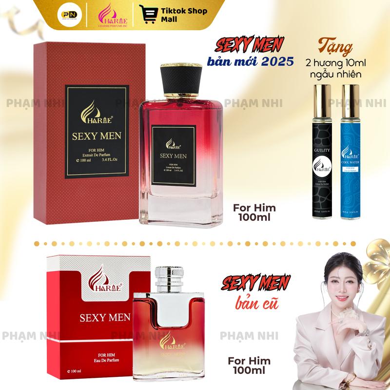 CHARME PERFUME Nước Hoa SEXY MEN 100ml bản 2025 [Tặng 2 chai 10ml ngẫu nhiên]