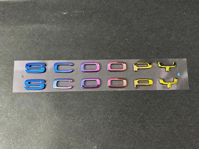 Emblem Vario Click Beat Scoopy  Rainbow Bahan Plastik Keras Tebal warna warni harga 2 pcs 8