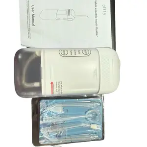 01339 New Water Flosser Oral Irrigator Portable - Alat Pembersih Gigi Elektrik Rechargeable 4 Nozzle 200ml