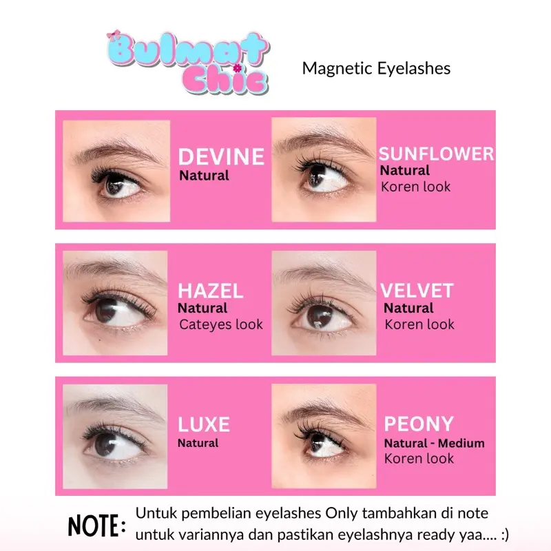 Bulmatchic Lash Only Magnetic Eyelashes Bulumata  Magnet Premium Reusable Tanpa Lem 3