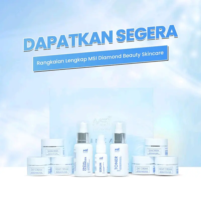 ISI 9 PCS SKINCARE DIAMOND BEAUTY MSI BPOM MURAH 0