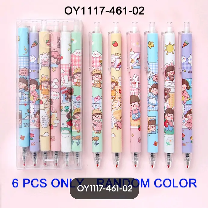 Set Pulpen isi 6 Pcs - Alat Tulis Sekolah - Stationery Tinta 1