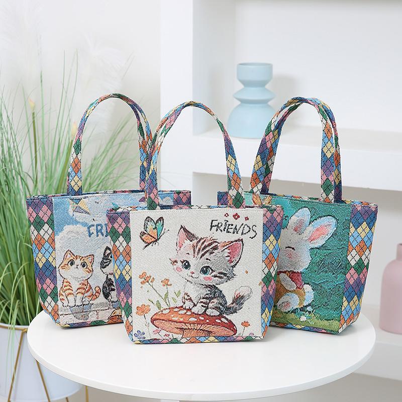  Túi Tote Canvas Họa Tiết Dễ Thương – Phụ Kiện Không Thể Thiếu Cho Nàng Năng Động TT410 