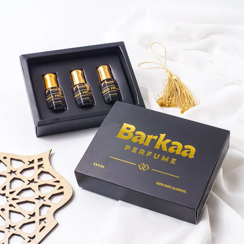 Barkaa Perfume - Minyak Wangi MISK MISIK HITAM Bibit Murni Asli Original Non Alkohol 3X6ml 0