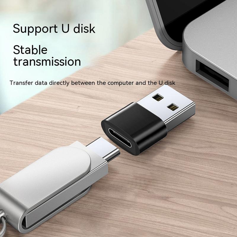 Bộ Chuyển Đổi USB, Thích Hợp Cho Đầu Cái Type-C Sang Đầu Đực USB2.0, Bộ Chuyển Đổi OTG, Bộ Chuyển Đổi Tai Nghe Điện Thoại Di Động Sạc Nhanh PD, Chuyển Đổi Đọc Dữ Liệu 3