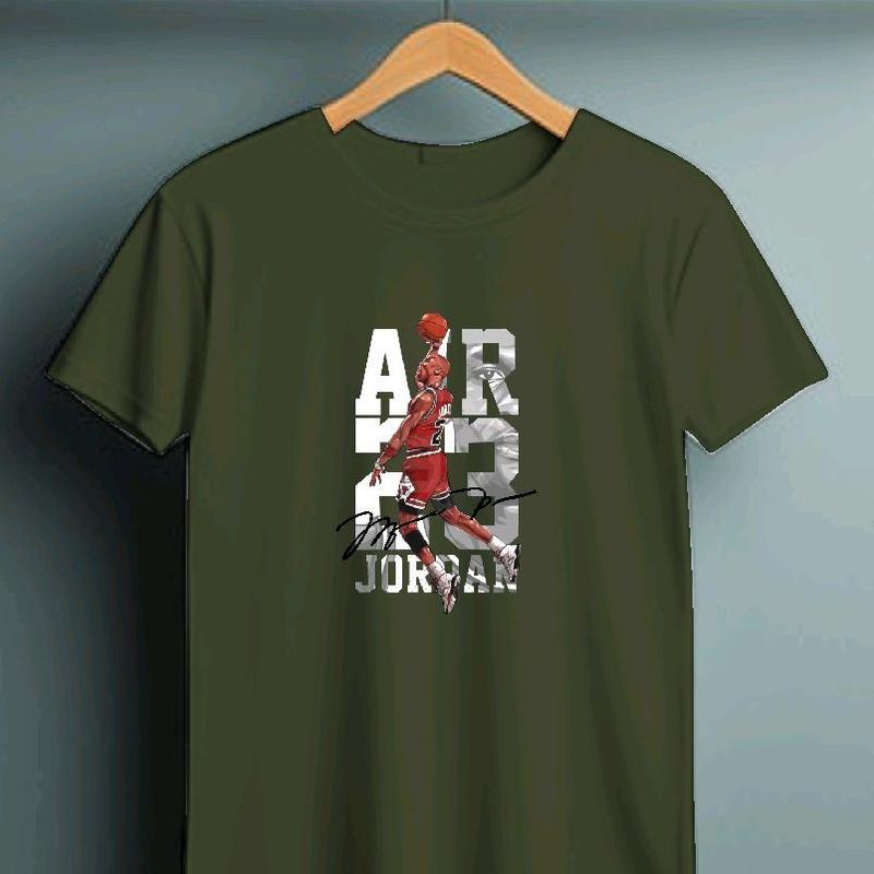 Kaos Cowok Lengan Pendek - Print Sablon DTF - GAMBAR AIR JORDANE - Oblong pria - Kaos Distro - Tshirt - Baju Atasan Digital Lembut Nyaman 1