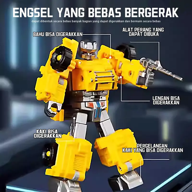 Robot Darat dan Udara 2-in-1 - Mainan Transformasi Keren 7 Set Unik dengan Engsel Fleksibel, Cocok untuk Anak Toy miniforce  x miniatur  motor 3