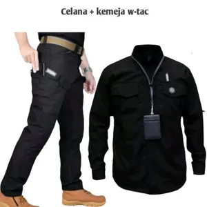 satu setel kemeja tactical M tac pnjng dan celna blackhawk setelan kemeja lpangan outdoor setelan gunung  Panjang Keren