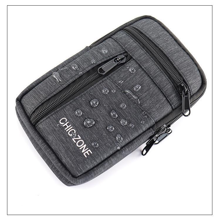 Product Introduction of Waterproof Waist Bag Portable Purse Single/double Layer Outdoor Waist Fanny Pack with Belt Phone Pouch Unisex Purses 13