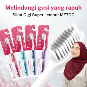 METOO Sikat Gigi Super Lembut Melindungi Gusi yang Rapuh - Soft Toothbrushes untuk Kesehatan Gigi Anda