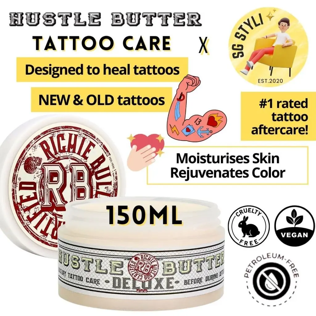 Hustle Butter Deluxe 150ml 5 Oz Luxury Tattoo Aftercare Moisturizing Tattoo Cream *2 Days Delivery*