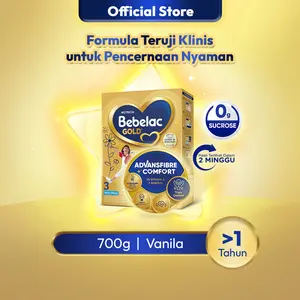 Bebelac Gold 3 Vanila 700 gr – Formula Teruji Klinis untuk Pencernaan Nyaman​