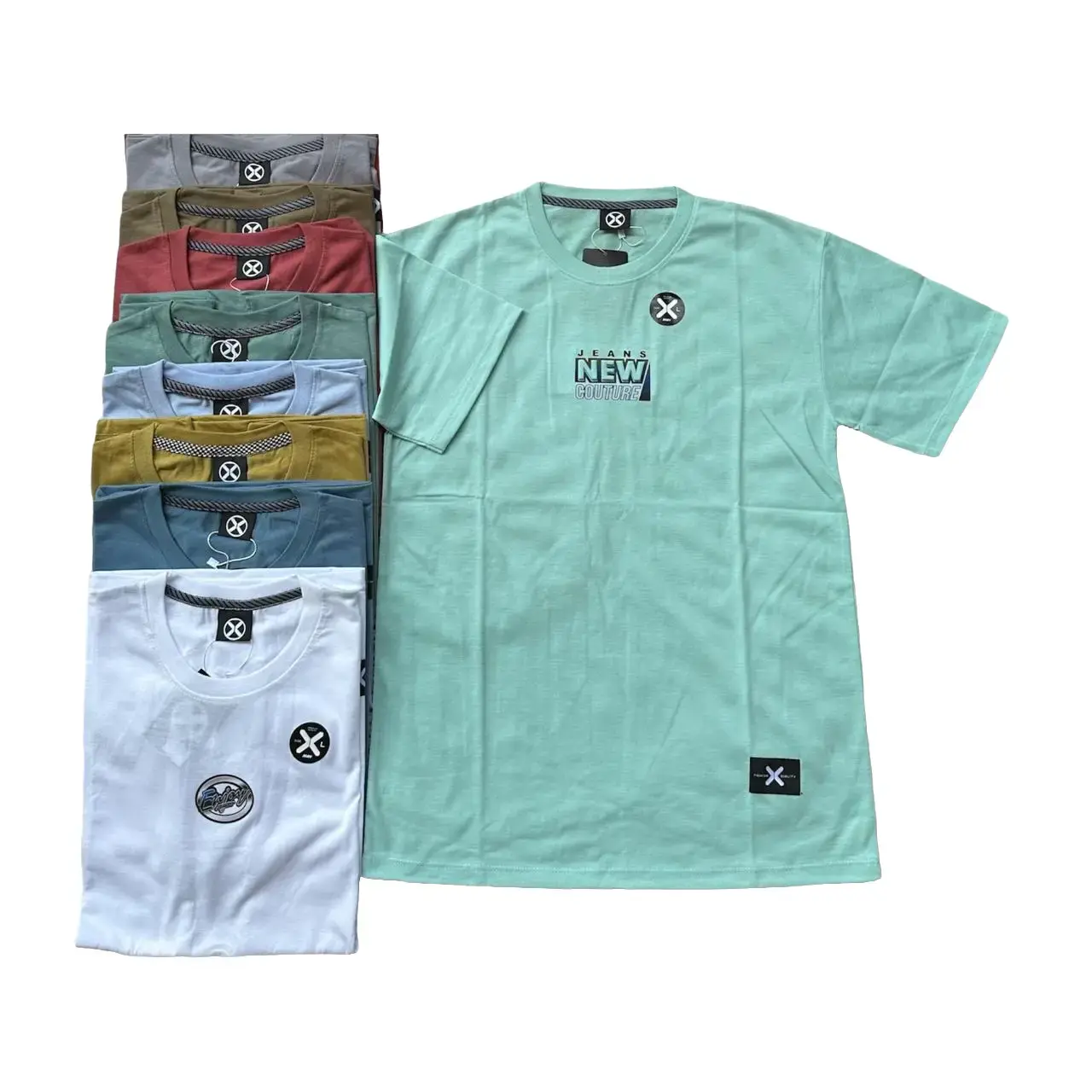 Kaos Pria Distro Model Terbaru Motif Simple 4 Pcs 100 Ribu - Oblong, Baju Cowok  Semi Katun Nyaman Retro baju Lokal