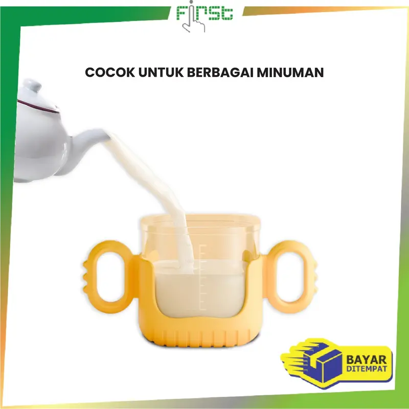 [COD] FH C1053 Gelas Minum Baby Training Cup 300ML dengan Pegangan dan Sedotan 2