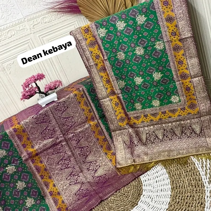 kain songket mesin limar panca warna ,( premium ) 3 negri 4