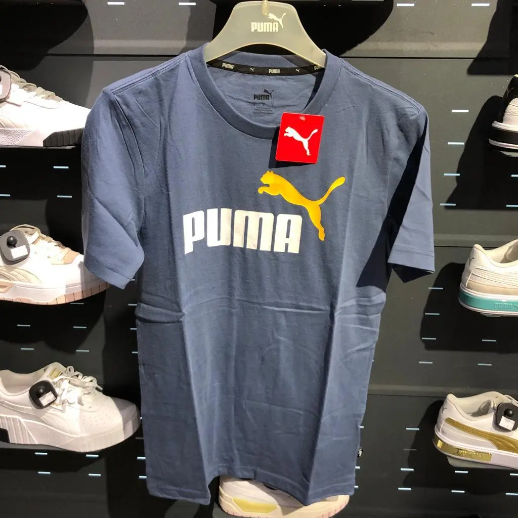 Kaos Pria Ess 2 Col Logo Tee Us Inky Blue 681720 56