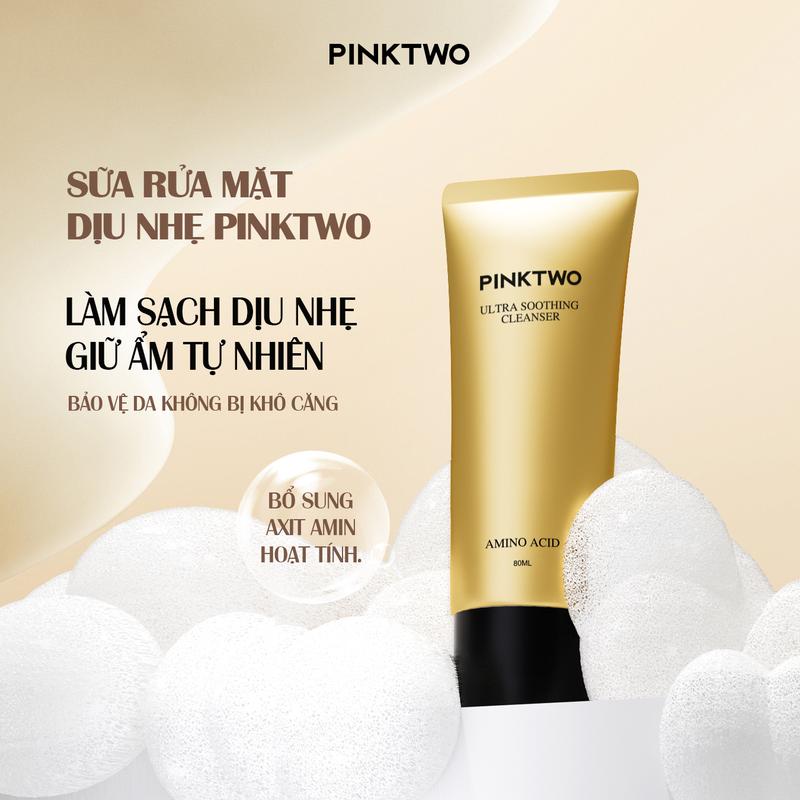 [SKINCARE] Sữa Rửa Mặt Dịu Nhẹ PINKTWO Amino Acid 80ml – Làm Sạch Sâu, Hỗ Trợ Cấp Ẩm Giúp Da Mềm Mịn