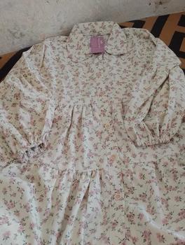 Product Review of DYANDRA TUNIK | tunik motif | blouse tunik | atasan tunik motif floral | moutfit from e**i 💜**🩵 2