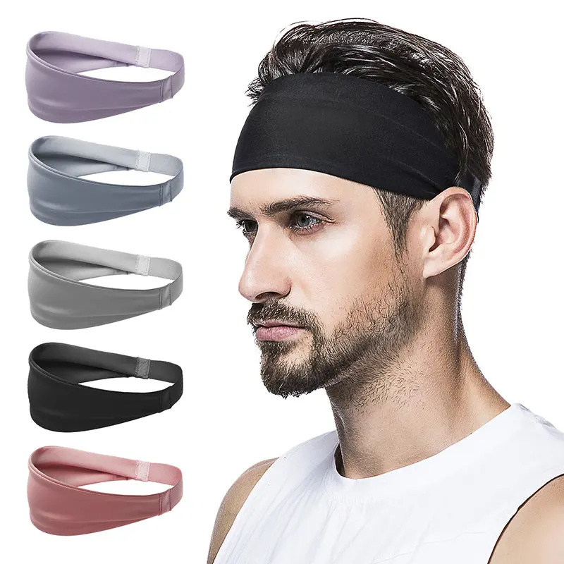 Sports sweat-absorbent headband running fitness forehead towel headband headband new basketball spring and summer sports headband for men and women.