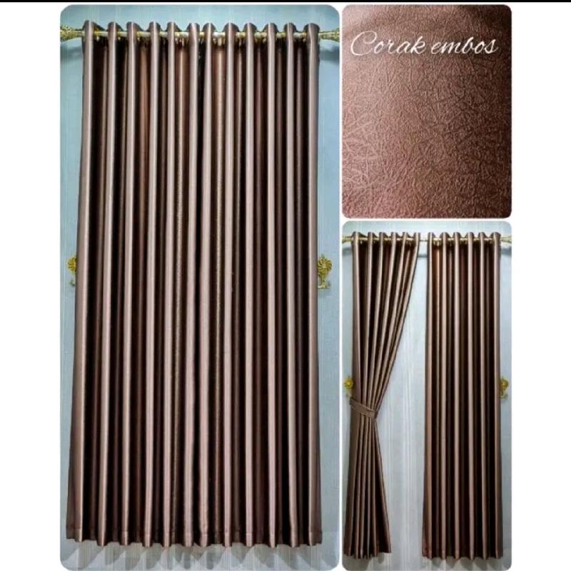 Gorden Glosy Serat Safron Segitiga Abstrak 2